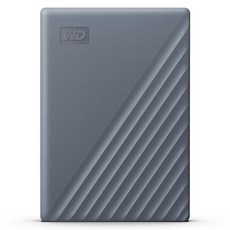 WD 2TB My Passport 휴대용 외장 HDD 블랙 (WDBYVG0020BBK WESN), PC/Mac Ready (exFAT), 4TB, Grey