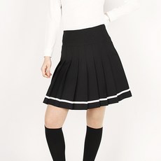 MM Sports女款春季四季長中裙A字百褶高爾夫球裙