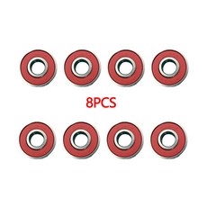 방수 방진 스케이트 보드 베어링 고성능 롤러 볼 ABEC 11 608RS 8 개, Purple, d