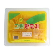 그린 웰빙 업소용 국산 반달 슬라이스 단무지, 2.68kg, 2개