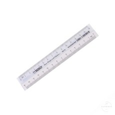 플라스틱 자 브이앤맥 도형자, 15cm