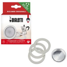 비알레띠 모카포트 가스켓 필터 (모카 1 2 4 6 9 컵), 4컵, 1개