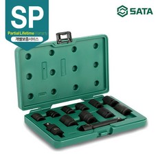 사타(SATA) 1/2인치 임팩트 소켓 렌치 세트 12PCS 09009, 1개