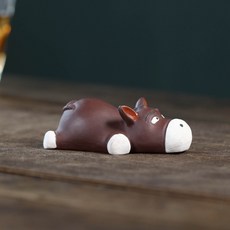 創意可愛焦慮馬茶寵擺件茶桌茶盤裝飾茶玩茶臺茶道配件茶具小擺件, 1個, 焦慮馬趴