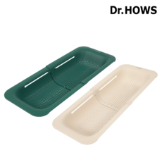 韓國Dr.HOWS DAILY 可折疊瀝水籃 廚房瀝水好幫手 食品級材質 安全無毒 多功能用途, 米色, 1個