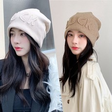 비니모자코디 여자비니 겨울비니 LUCK포인트 방한모자 예쁜비니