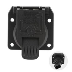 후방 7방향 트레일러 견인 커넥터 램 1500 2500 3500 지프 랭글러 그랜드 체로키 19982016 교체용 56038366AB 배선 7핀