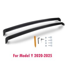 루프랙 가로바 차량용 SUV 캐리어 자동차 승용차 카캐리어 보트 부품 Tesla Model Y 잠글 수 있는 랙 주니퍼 알루미늄 카약 및 자전거 크로스 바 모델 Y용 옥상 수하물, 1)For Model Y