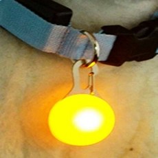 애견야간산책 LED목줄 펜던트 강아지LED펜던트 애견목줄 강아지외출용품 애견줄걸이, 블루