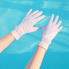 夏季防曬手套女薄款冰絲防紫外線露指觸屏開車騎行防滑透氣公主風