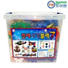 토이맨 천재 사각 블럭7 384p, 혼합색상, 1세트