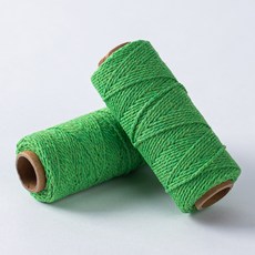 선물포장 트와인 끈 컬러 2mm 50m 리본 공예 재료 부자재 답례품 구디백, 라이트그린 (25WI), 1개