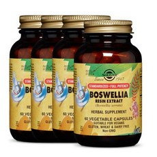 솔가 보스웰리아 레진 추출물 베지터블 캡슐, 60정, 4개