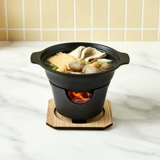 _ 가벼워서 좋은 미니 전골 세트(전골냄비 워머 나무받침)_CK0224042, _ 가벼워서 좋은 미니 전골 세트(전골냄비 워머 나무받