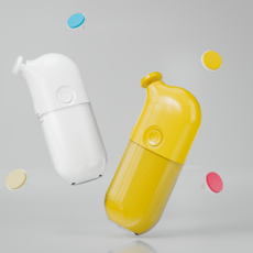 전동 네일트리머 신생아 아기 저소음 안전 손톱정리 비바니, 1개, 옐로우