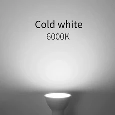 6pcs GU10 E27 E14 220V 3W 12W LED 전구 스포트라이트 에너지 절약 램프 거실 2835SMD Lampe, [01] Cold White, [01] 3W, [01] GU10, 1개