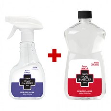 원쁠원(1+1) 미라클 오리진 스프레이 손소독제 300ml+1000ml 99.9%살균소독 에탄올70% 식약처의약외품, 상세페이지 참조