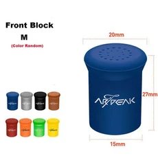 낚싯대 손잡이 보호 케이스 무작위 색상 실리카 젤 루어 로드 하단 태클 액세서리 1 개, 05 Front Block M