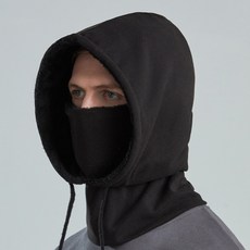 保暖連帽面罩, 黑色