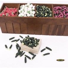 隨草憶境 迷你仿真小黃瓜 娃娃屋袖珍食玩微縮場景模型, 1個, 10入（★促銷★）