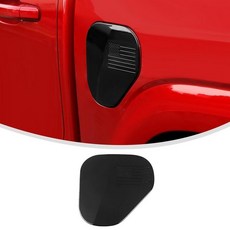 Linskip 가스 도어 커버 2023 2024 2025 쉐보레 콜로라도와 호환 쉐보레 콜로라도용 연료 탱크 캡 커버 외부 액세서리 블랙, 2023+, 블랙