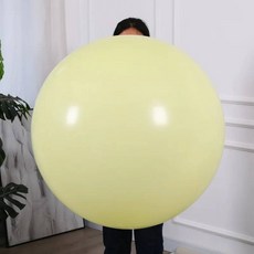 탱탱볼 촉감볼 스펀지공 빅볼 문볼 실리콘볼 에어볼, China Mainland, 36inch 1pc, macaron yellow