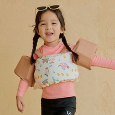 원라인 아기 유아 어린이 퍼들점퍼 팔튜브 암튜브 구명조끼 암링자켓, 1개, 토끼(래빗엣팜)