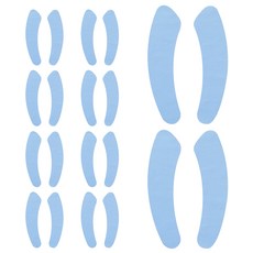 cottonpeko 붙이는 변기두껑 커버 극세사 변기시트 10P, 10개, 블루