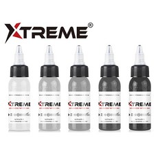 X牌 Xtreme 灰色紋身色料單罐 (Opaque Gray 5色可選), 1個, GRAY EXTRA DARK