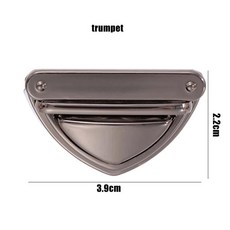 가방 잠금장치 삼각형 트위스트 핸드백 지갑 하드웨어 선물, 1개, 1. S gun color-1pcs