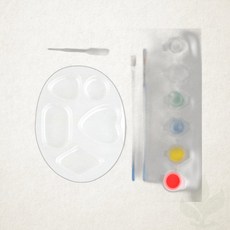 패브릭 물감 세트 6색 천 그림 그리기 섬유용 물감 미술 재료 1세트