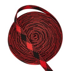 5m 실크 혼방의 마름모꼴 리본끈 소포 끈 검자루끈 무사도 소포 로프 11mm, 빨간색, 1개