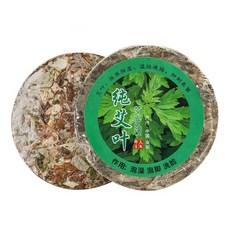 野天生然 陳年艾草艾葉餅 約9cm 泡澡泡腳洗臉 古法研製 溫經通絡 驅寒除濕, 1個, 艾草泡浴餅, 30g
