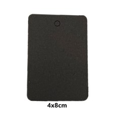 광장 크래프트 종이 태그 빈 결혼 선물 가격 수제 봉제 라벨 의류 100pcs, 블랙 4x8cm, Black 4x8cm