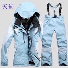 여성 스키복 스키장 방수 보드복 스노우보드복 세트