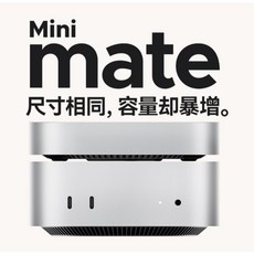 ORICO 奧睿科 MiniMate MacMini 桌面行動固態硬碟 USB4 40Gbps SSD 最高4TB, 外接版,1T