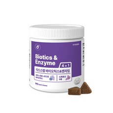 식스스텝 바이오틱스 유산균&엔자임 90츄 [소화효소 유산균], 1개, 소화+장건강, 90정