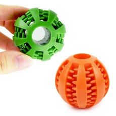 강아지용 미니공 노즈워크 장난감 후각훈련 놀이 고무 강아지노즈워크장난감공 강아지공소형, 그린, 1개