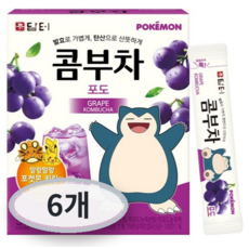 담터 포켓몬 콤부차 포도, 5g, 30개입, 6개