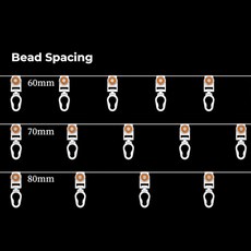 오렌지 휠즈 S 웨이브 커튼 러너 리플 폴드 레일용 트랙 액세서리, Spacing 60mm