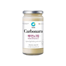 청정원 베이컨크림 까르보나라 파스타소스 총, 350g, 1개