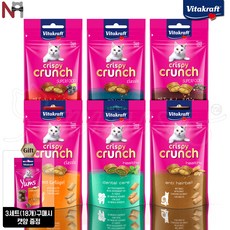 비타크래프트 크리스피크런치 + 3셋구매시 캣얌 증정, 60g, 6개, MIX 혼합 6종콤보