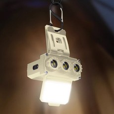 리와트 LED 캡라이트 최신형 C타입 경량 모션센서 벌레퇴치 등산 낚시 헤드랜턴 LC-27R, 1개, (1) 크림