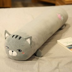 임산부용 롱 바디필로우 다리쿠션 원형 베개 침대용, 약 80cm, 캣 A