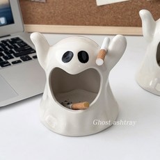 高級陶瓷收納擺件 輕奢風居家客廳菸灰缸, 幽靈菸灰缸, 1個