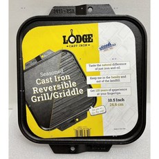 Lodge 美國原裝 LSRG3 雙面鑄鐵煎烤盤/平底鍋 長方淺型牛排煎盤 家用聚餐必備, 1個