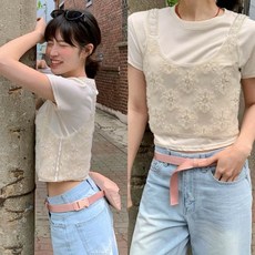 精緻珍珠花花背心疊搭很加分呀, 1個