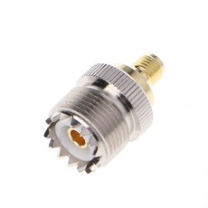 SMA 여성에서 UHF 암 RF 동축 커넥터 어댑터 SO-239 SO239, 은, 01 Silver