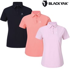 [블랙야크]25년SS 하절기 데일리 여성 베이직 카라 반팔티 1BYKTMU501