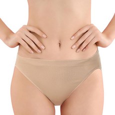 여아 및 여성용 댄스 브리프 - 미드 웨이스트 면 발레 속옷 - 청소년 및 성인용 심리스 퍼포먼스 브리프 베이지.